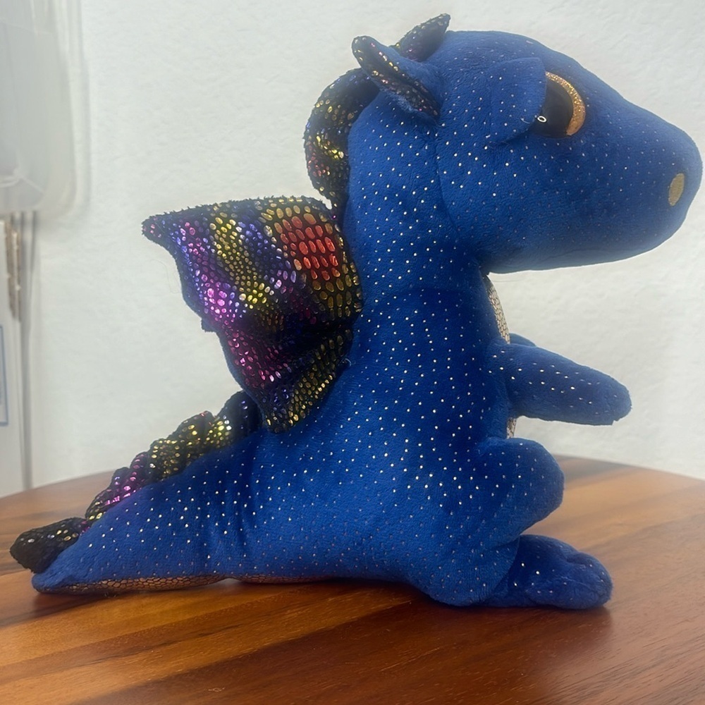 Saffire Dragon Ty Beanie Boos Stuffed Plush